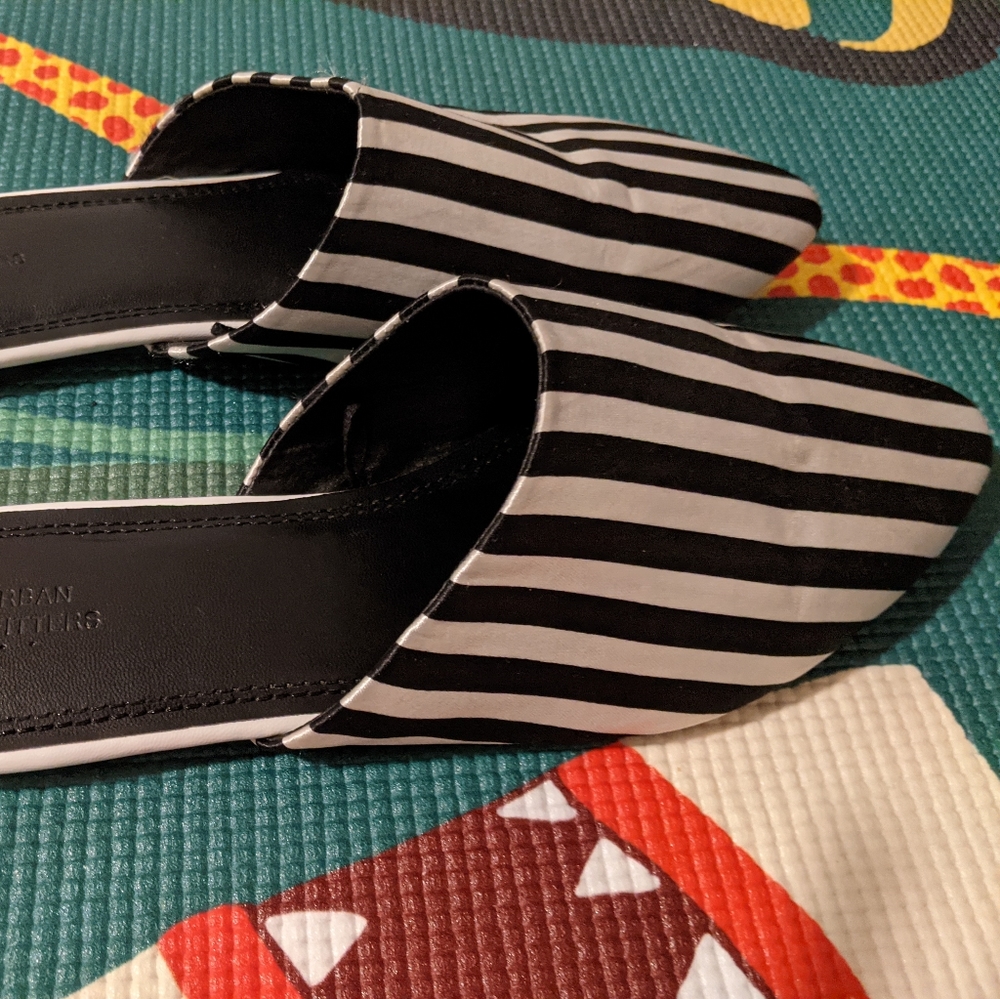 Urban Outfitters Striped Mules